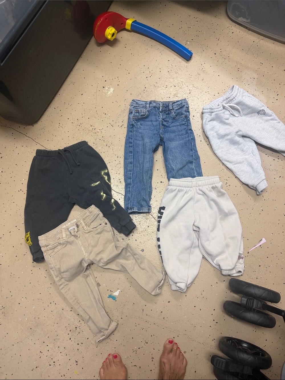 Zara boys Kids Joggers & Denim Mix - Black, Blue, Gray, Cream, Tan 18 mos